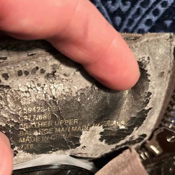 Gray Calin Stuart many wedged buckle boots - Picture 7 of 13